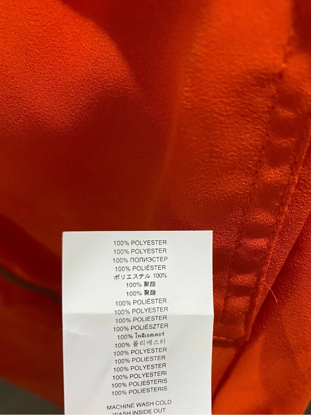 Michael Kors Orange Zip-Front Shirt Jacket